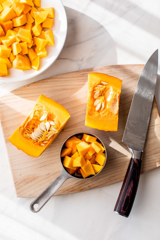 cut up squash
