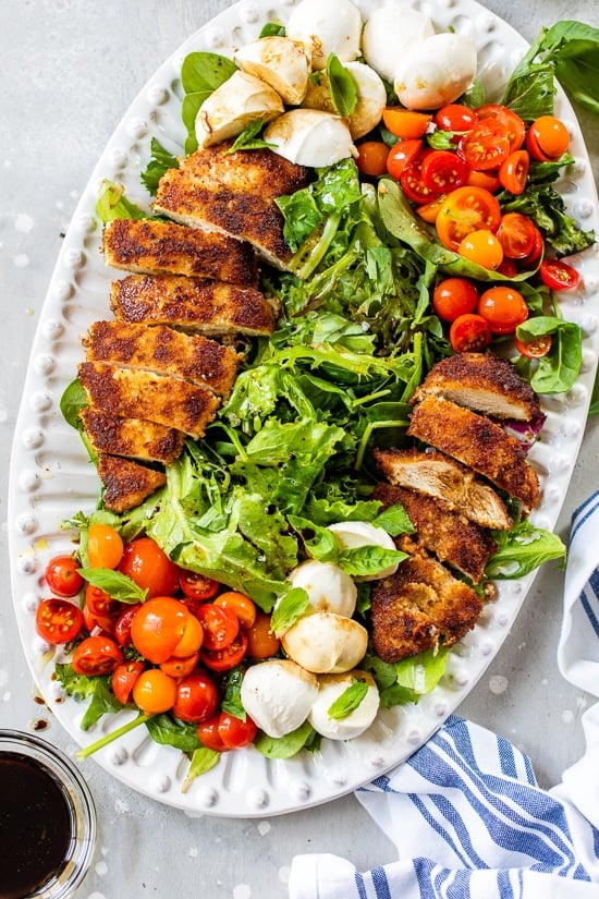 Chicken Cutlet Caprese Platter