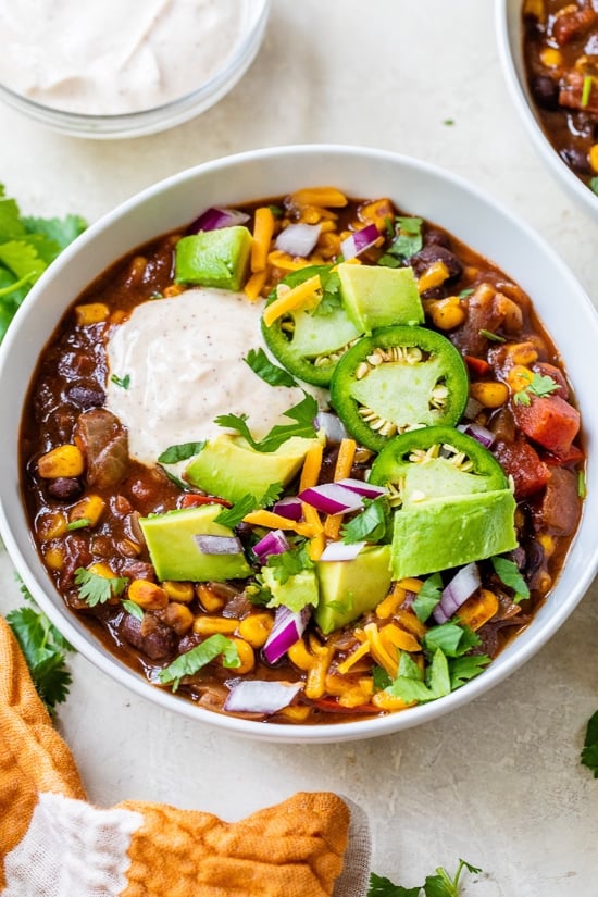 Black Bean Vegetarian Chili