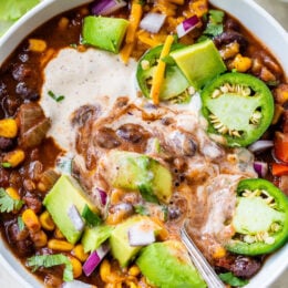 Black Bean Vegetarian Chili