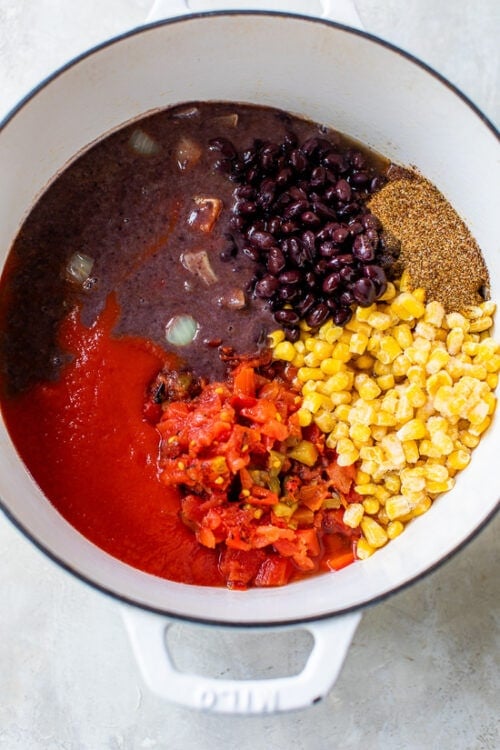 how to make black bean chili