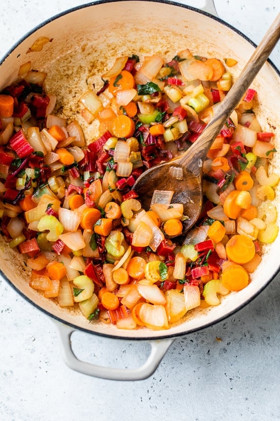 veggies in dutch oven