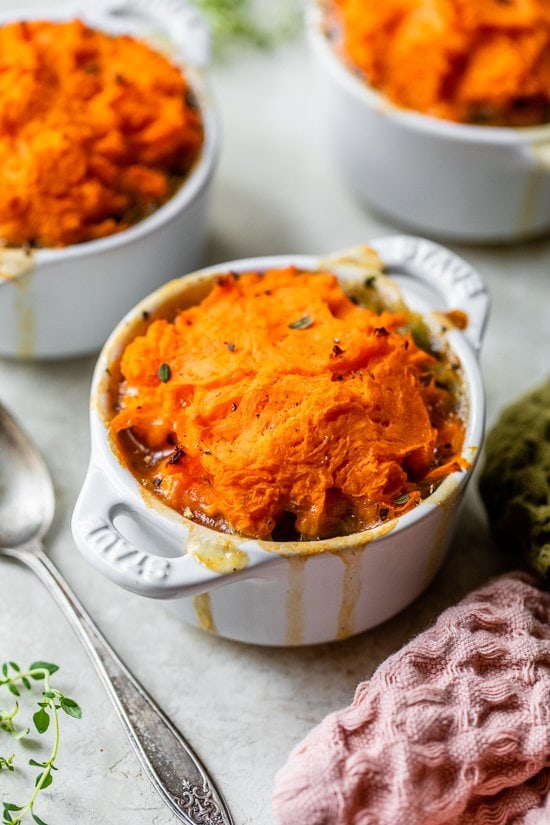 Turkey Mashed Sweet Potato Pot Pie