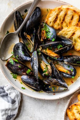 Drunken Mussels in white wine