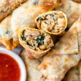 Sausage and Broccoli Rabe Egg Rolls