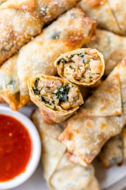 Sausage and Broccoli Rabe Egg Rolls