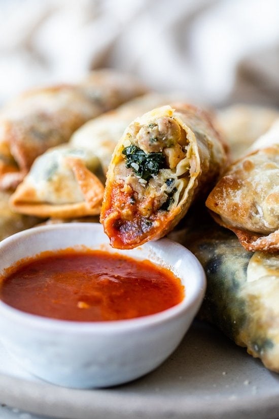 Sausage and Broccoli Rabe Egg Rolls