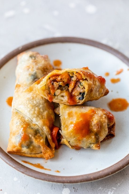 Sausage and Broccoli Rabe Egg Rolls