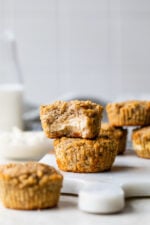 Cream Cheese-Filled Banana Muffins