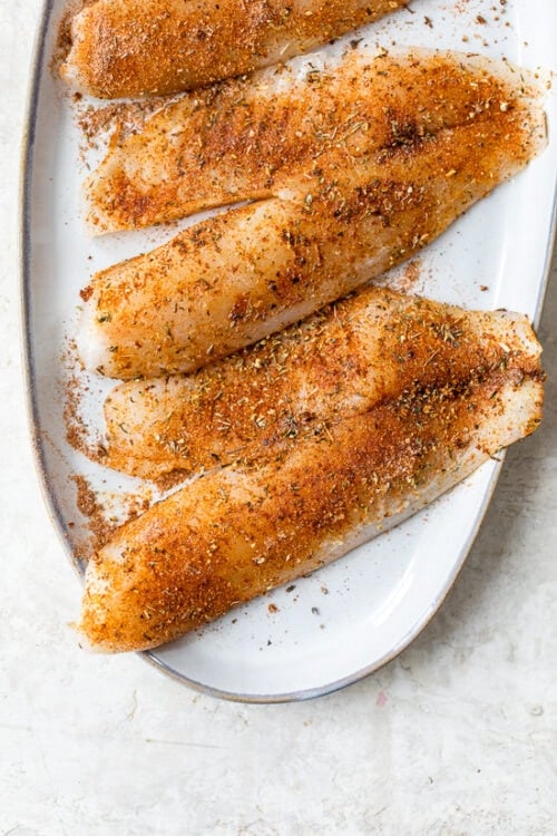 fish seasoned with Blackened spice