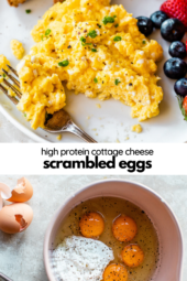 High-Protein Scrambled Eggs with Cottage Cheese