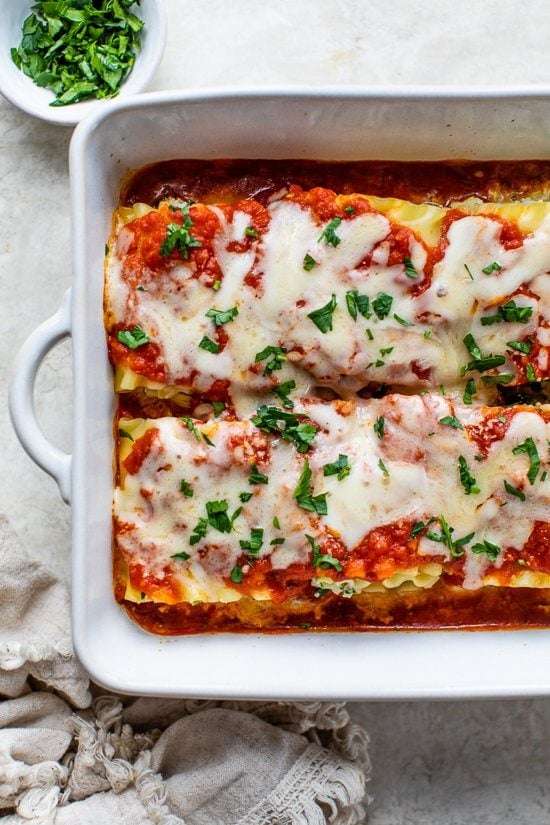 Spinach and Artichoke Lasagna Rolls
