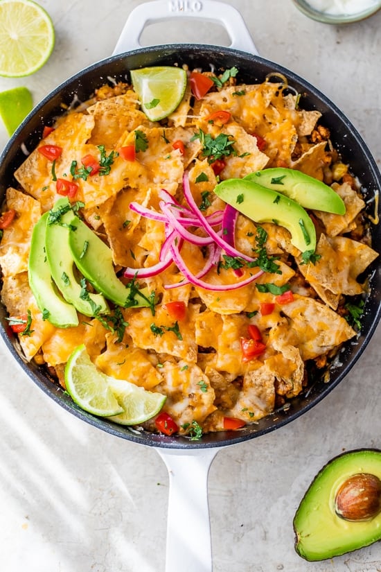 Turkey Taco with Chips and Toppings