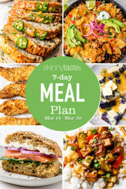 7 Day Healthy Meal Plan (March 14-20)