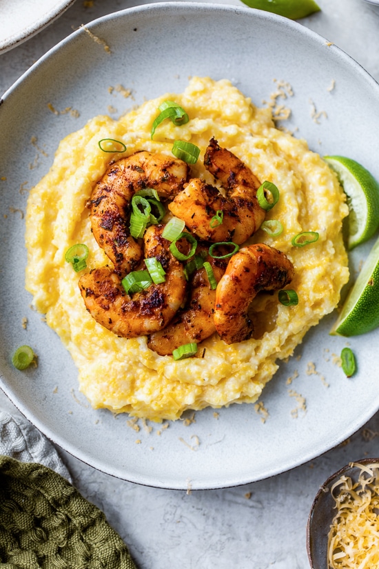 Blackened Shrimp and Grits