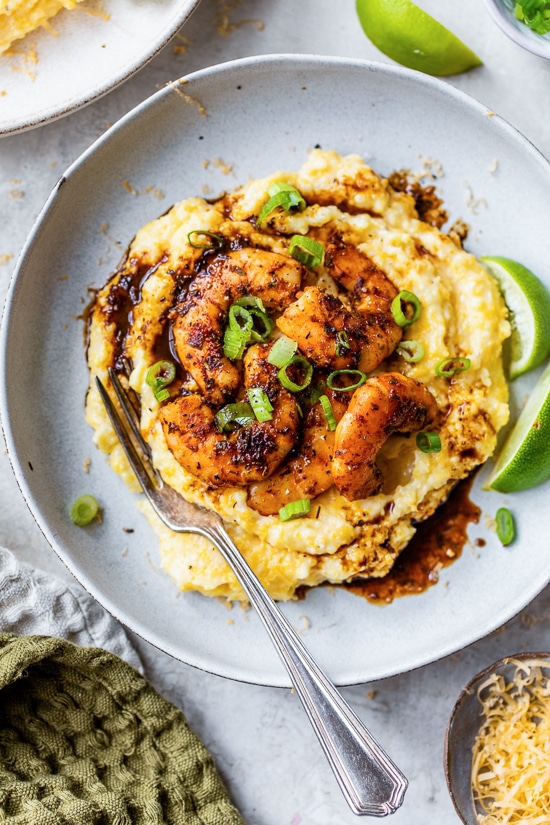 Blackened Shrimp and Grits