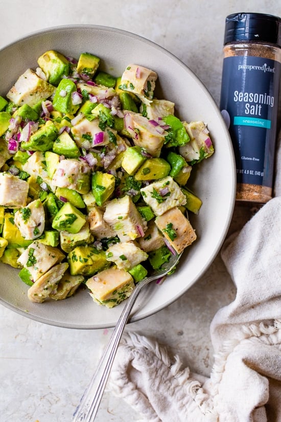 Cilantro Lime Chicken Avocado Salad