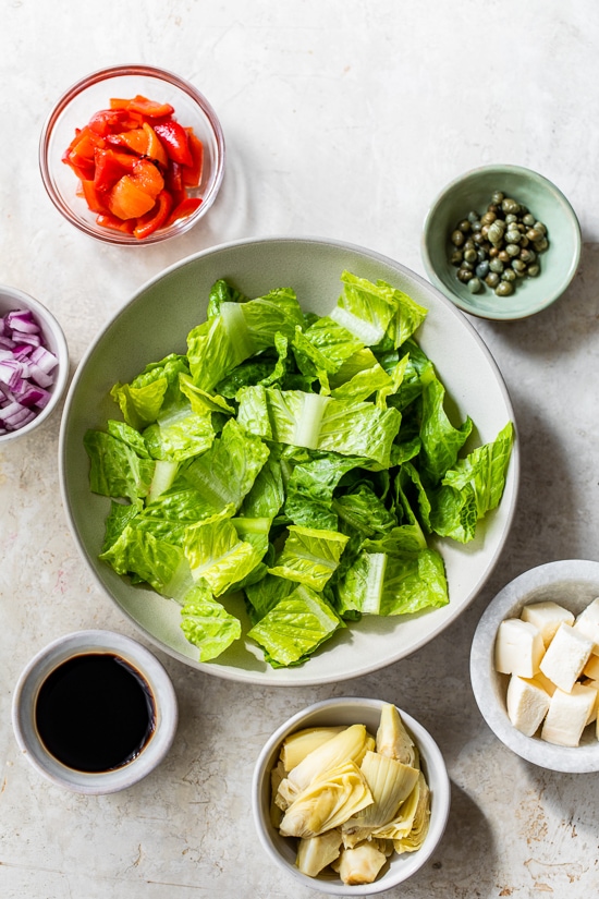 warm salad ingredients