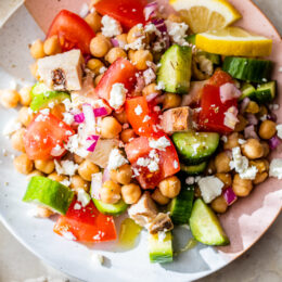 Grilled Chicken Chickpea Salad