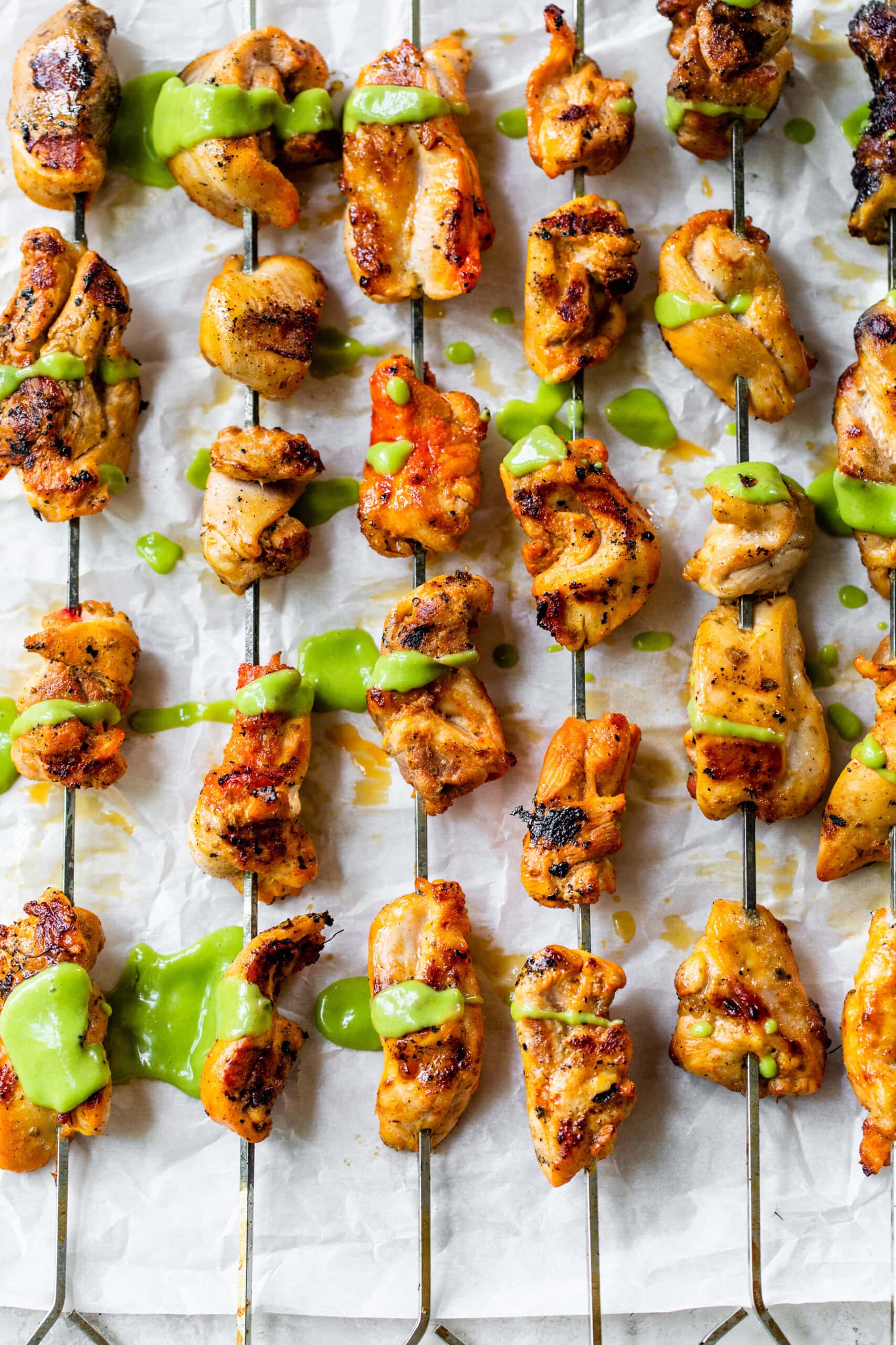 Peruvian Grilled Chicken Skewers