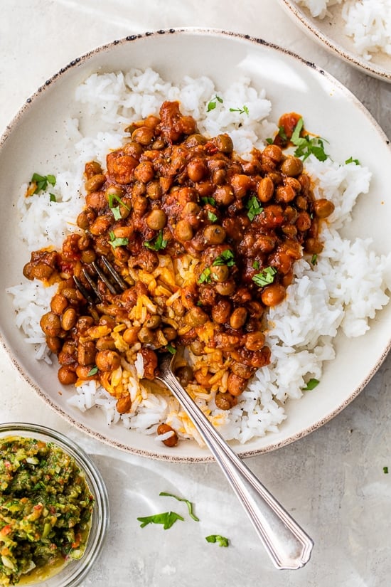 Gandules Guisados (Stewed Pigeon Peas)