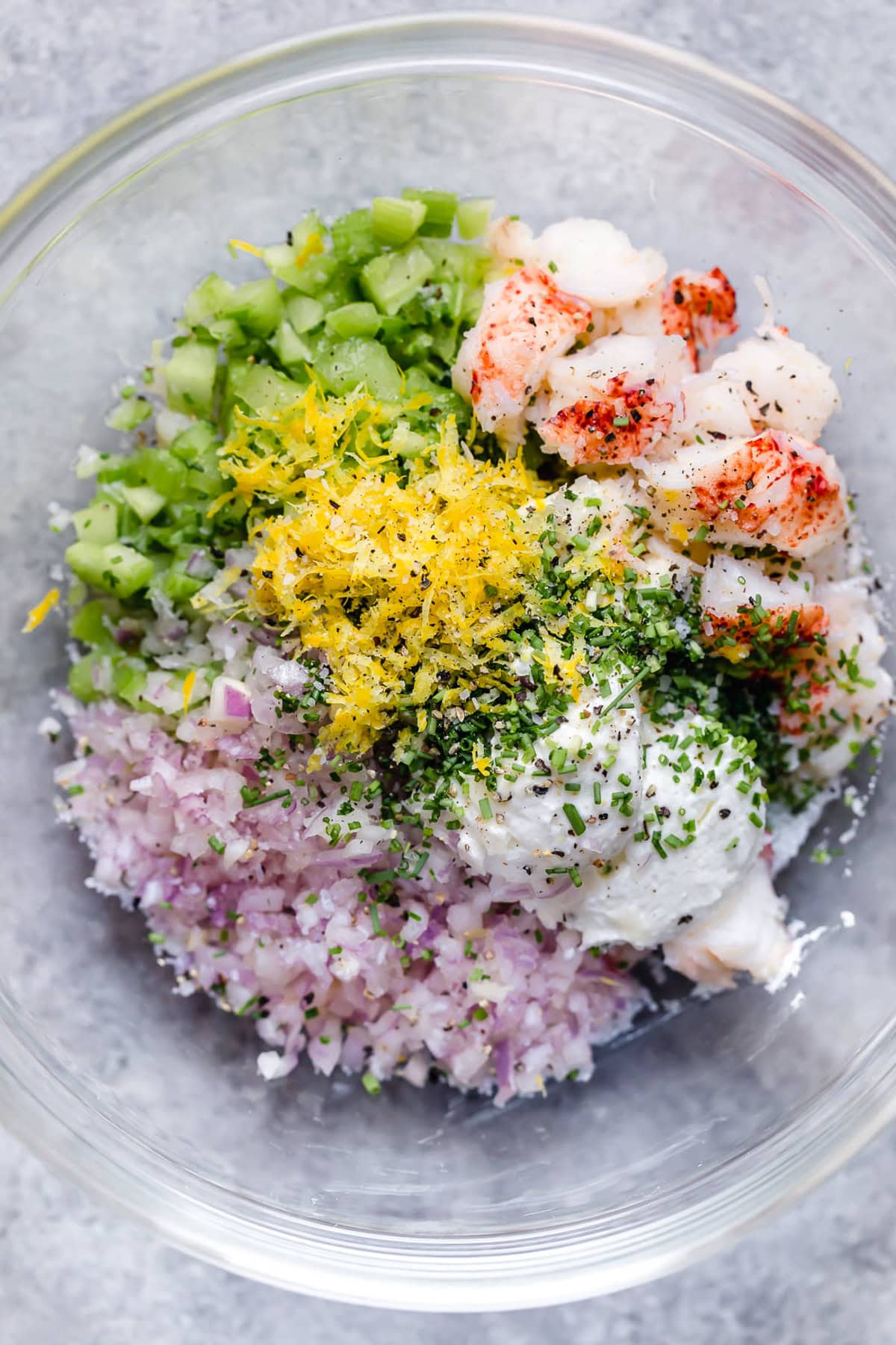 lobster salad in a bowl