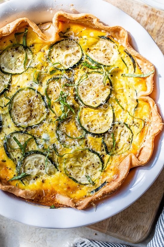 3 Cheese Zucchini Quiche