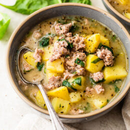 Dairy free Sausage and Potato Soup