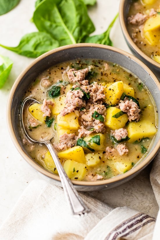 Dairy free Sausage and Potato Soup