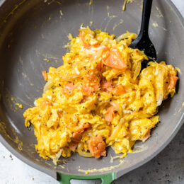 Lox and Eggs with Onions