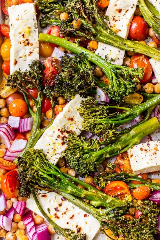 Sheet Pan Feta and Veggies
