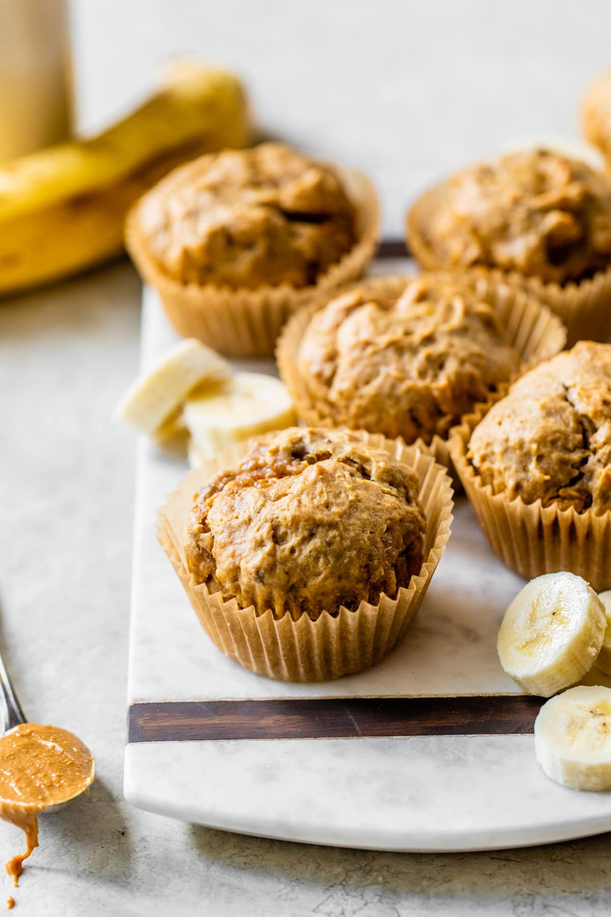 Peanut Butter Banana Muffins