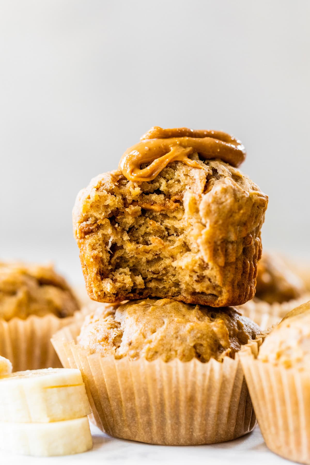 Peanut Butter Banana Muffins