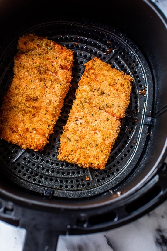 Air Fryer Breaded Salmon