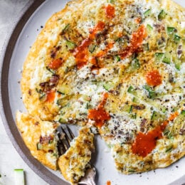 High Protein Zucchini Omelet