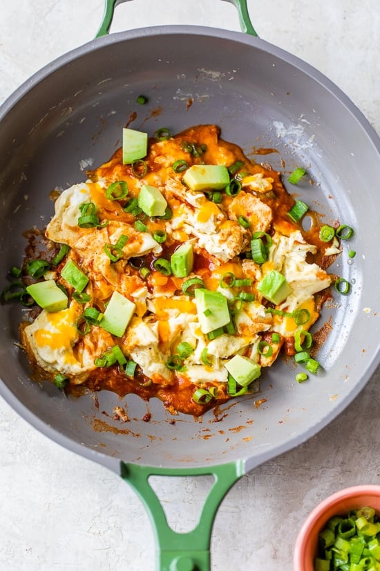 High Protein Enchilada Scrambled Eggs