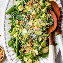 Kale and Brussels Sprouts Salad