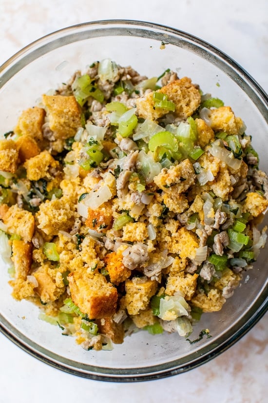Savory Cornbread Sausage Stuffing