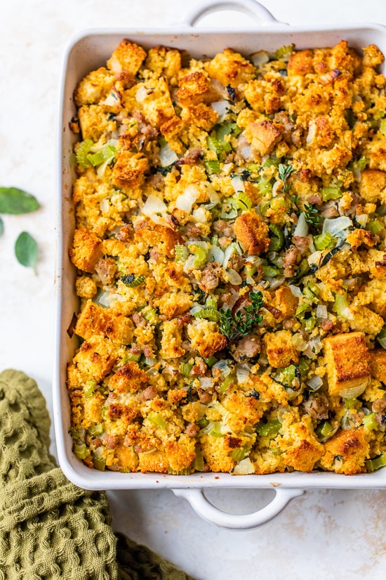 Savory Cornbread Sausage Stuffing