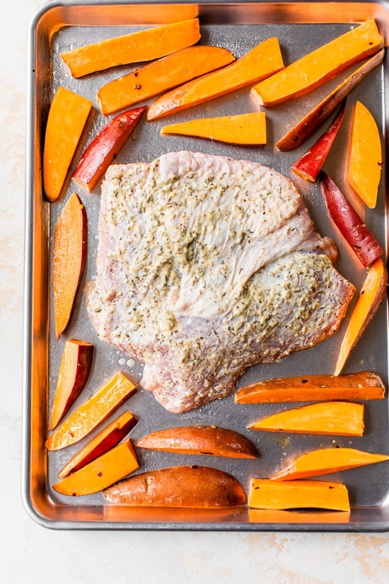 turkey breast and sweet potatoes