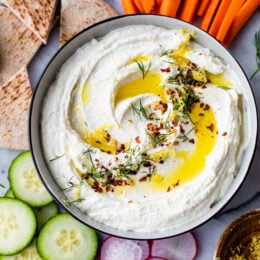 Whipped Feta with crudites