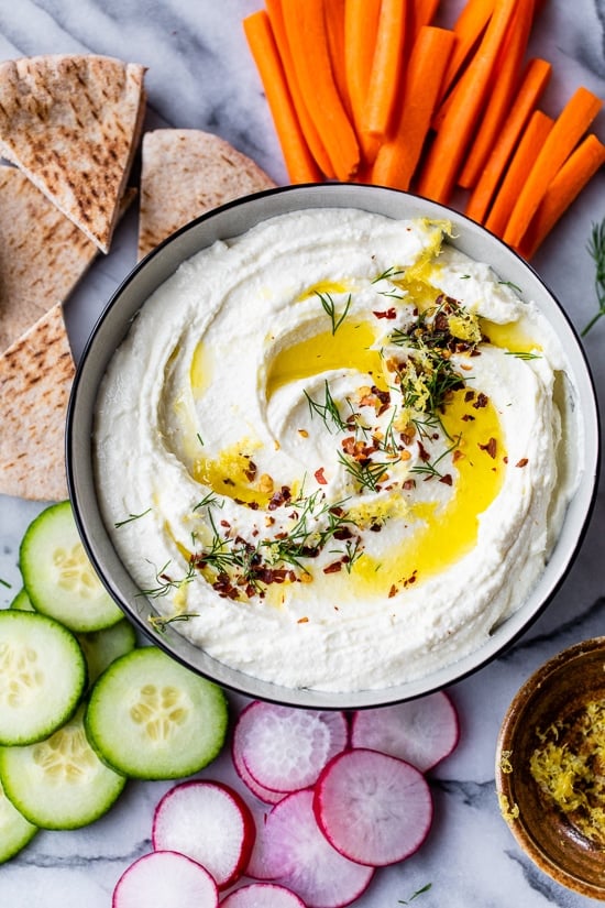 Whipped Feta with crudites