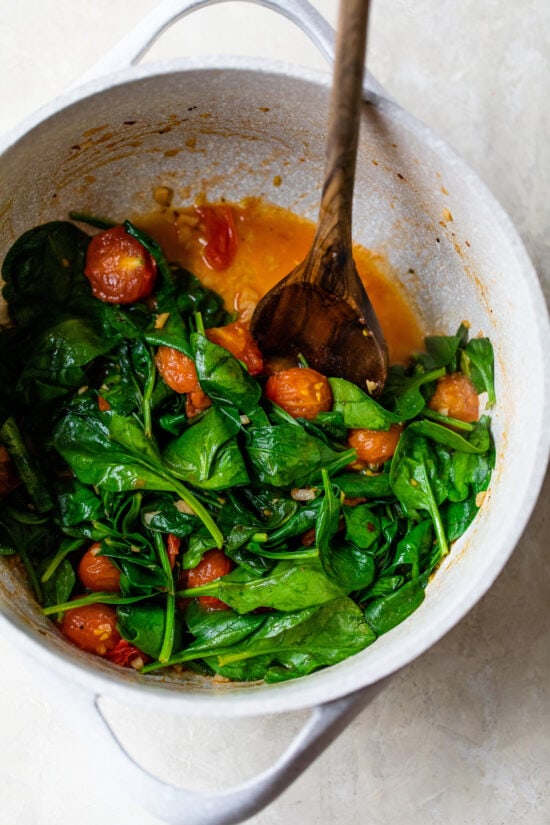 Vegetarian Cannellini Scampi with Linguine