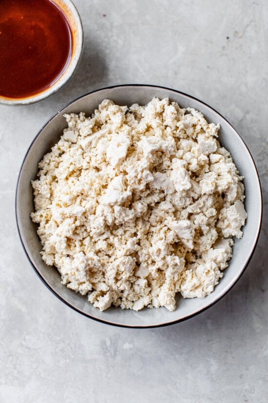 crumbled tofu