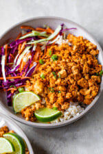 Tofu Rice Bowls with veggies
