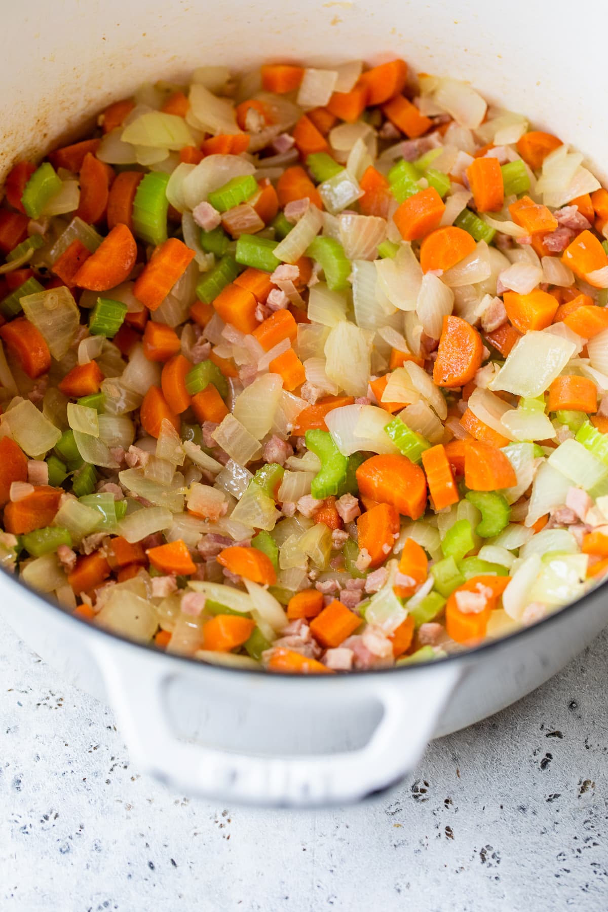 veggies in a Dutch oven
