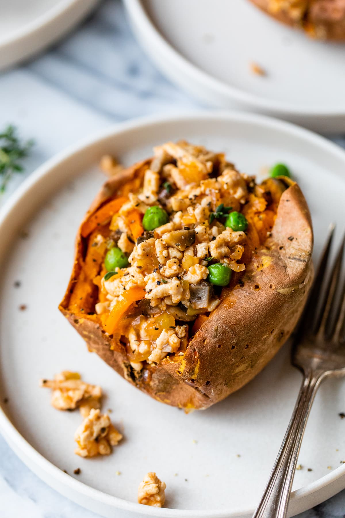 Shepherds Pie Stuffed Sweet Potato