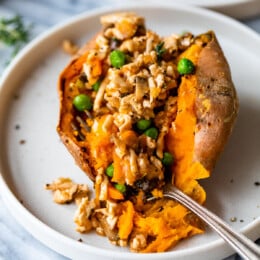 Shepherds Pie Stuffed Sweet Potato