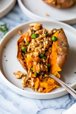 Shepherds Pie Stuffed Sweet Potato