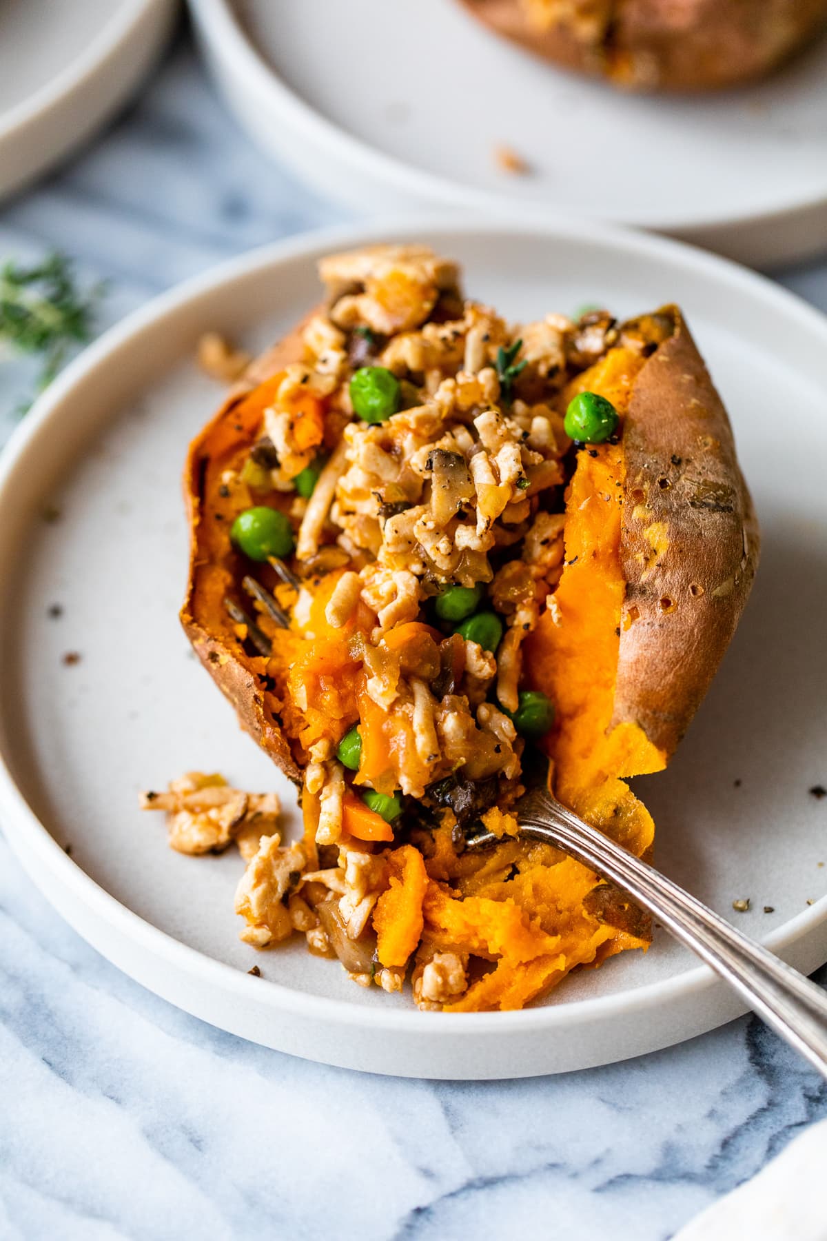 Shepherds Pie Stuffed Sweet Potato